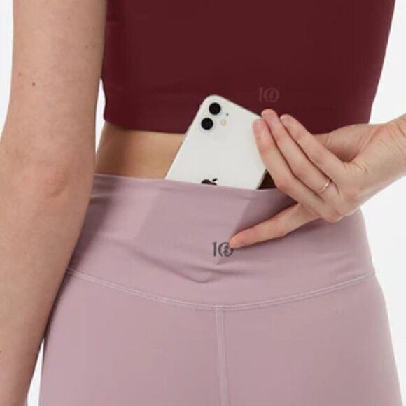 Ten Tree In Motion Bike Shorts Womens Size S Sustainable Mauve Neutral - Picture 8 of 8